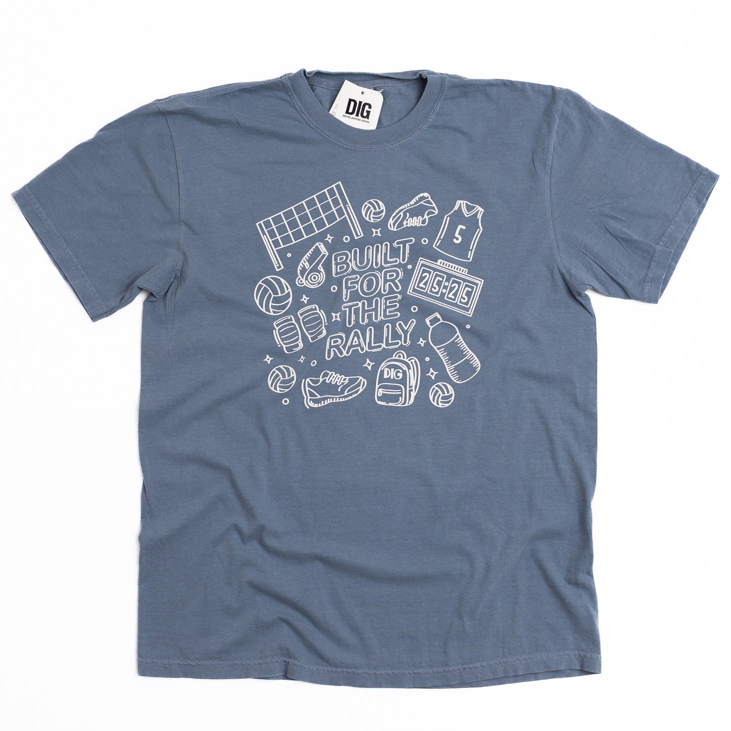 STRENGTH IN THE STUMBLES - DOODLE SHIRT (DARK BLUE - LARGE)