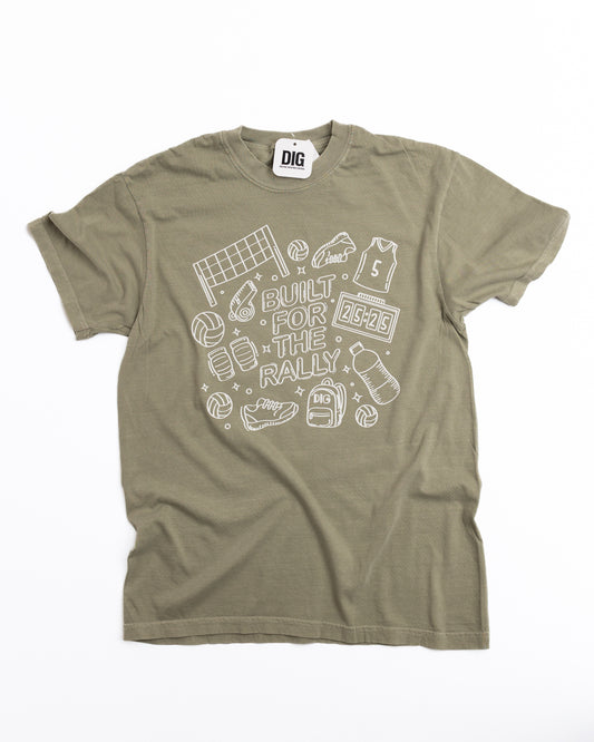 STRENGTH IN THE STUMBLES - DOODLE SHIRT (OLIVE M)