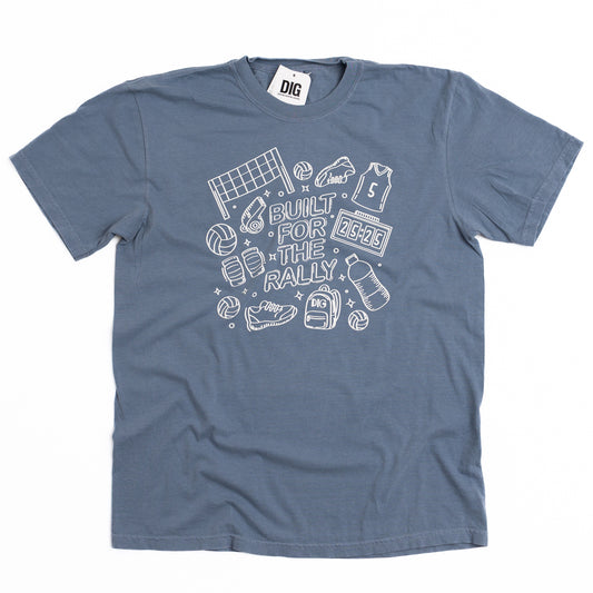 STRENGTH IN THE STUMBLES - DOODLE SHIRT (DARK BLUE - LARGE)