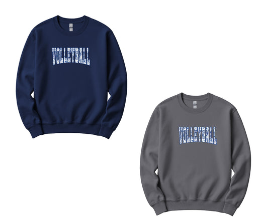 FLORAL VARSITY VOLLEYBALL CREWNECK