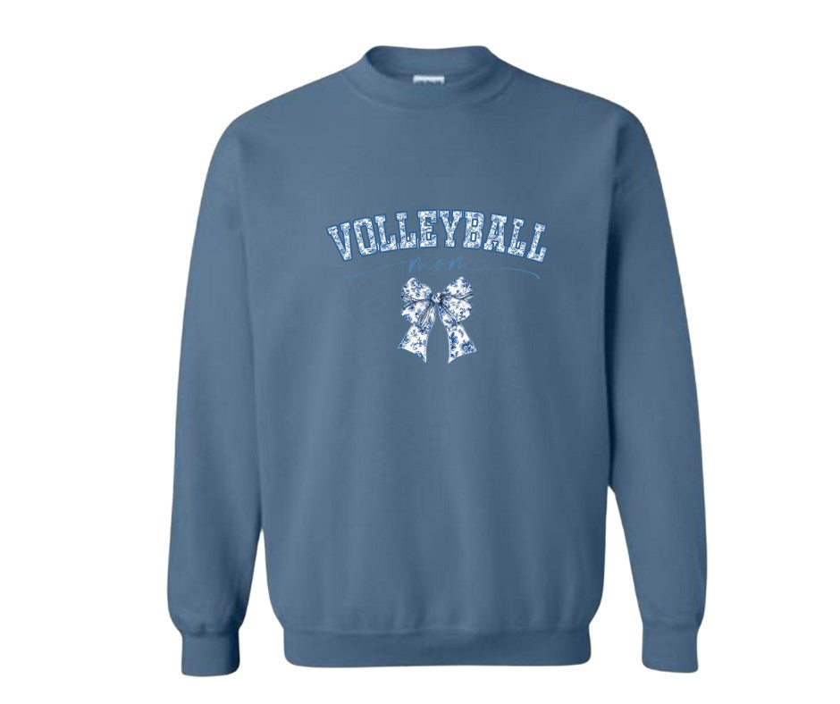 VOLLEYBALL MOM BOW CREWNECK